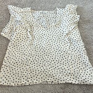 Madewell polkadotted blouse
